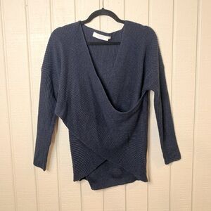 Astr the Label wrap front sweater, size small.